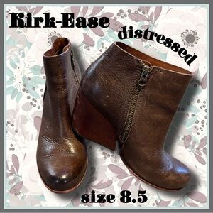 brown KORK-EASE chunk healed BOOTIES size 8.5